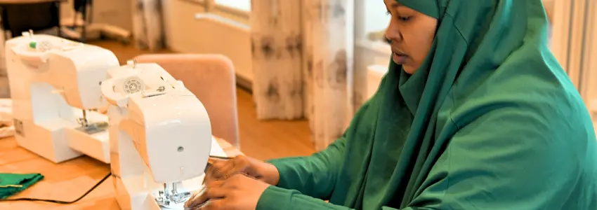 Sarah Achter Naaimachine