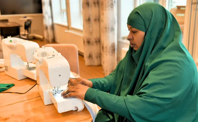 Sarah Achter Naaimachine