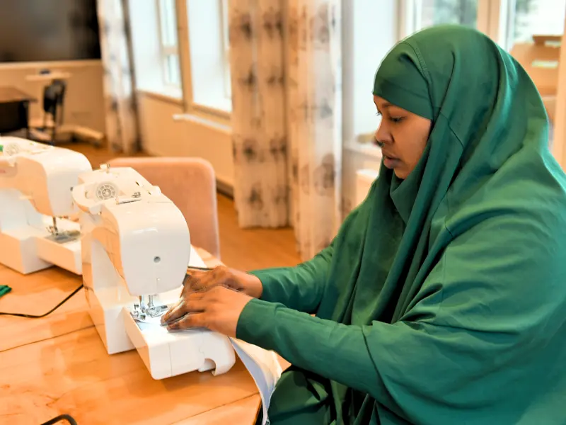 Sarah Achter Naaimachine